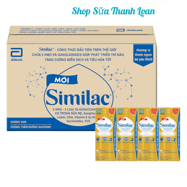 (HSD T2-2025) COMBO 3 LỐC 12 Hộp Sữa Bột Pha Sẵn Similac IQ 180ml.