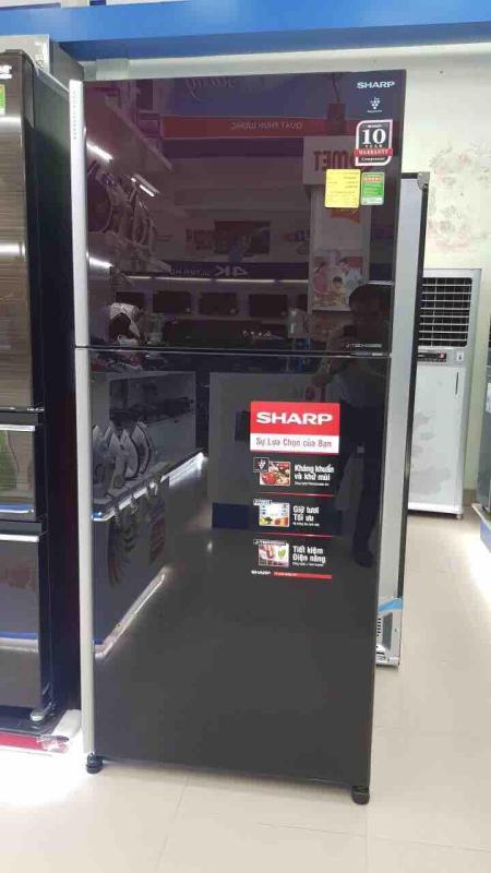 Tủ lạnh sharp invester sj-xp400pg-bk 397L (Hàng Thái lan mới 100% - BH chính hãng 1 năm tại nhà trên TQ)