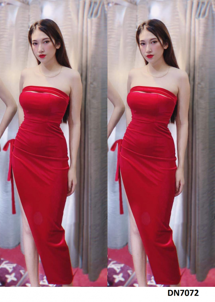 Đầm body cúp ngực thắt nơ sexy