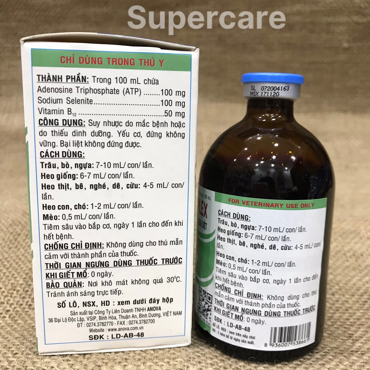 [Hoàn tiền 10%] [CÓ HỎA TỐC] NOVA ATP Complex 100ml - Tăng Lực Vitamin Chó Mèo HSD: 17/11/2022 (Tặng kèm ống tiêm)