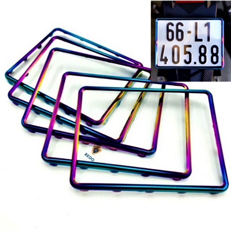 KHUNG BIỂN SỐ TITAN LOẠI DÀY ĐẸP CHO XE MÁY , XE ĐIỆN , ỐP VIỀN BIỂN SỐ LOẠI TỐT