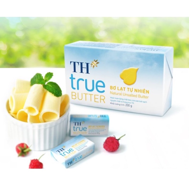 [Siêu thị VinMart] - Bơ lạt tự nhiên TH True milk 200g