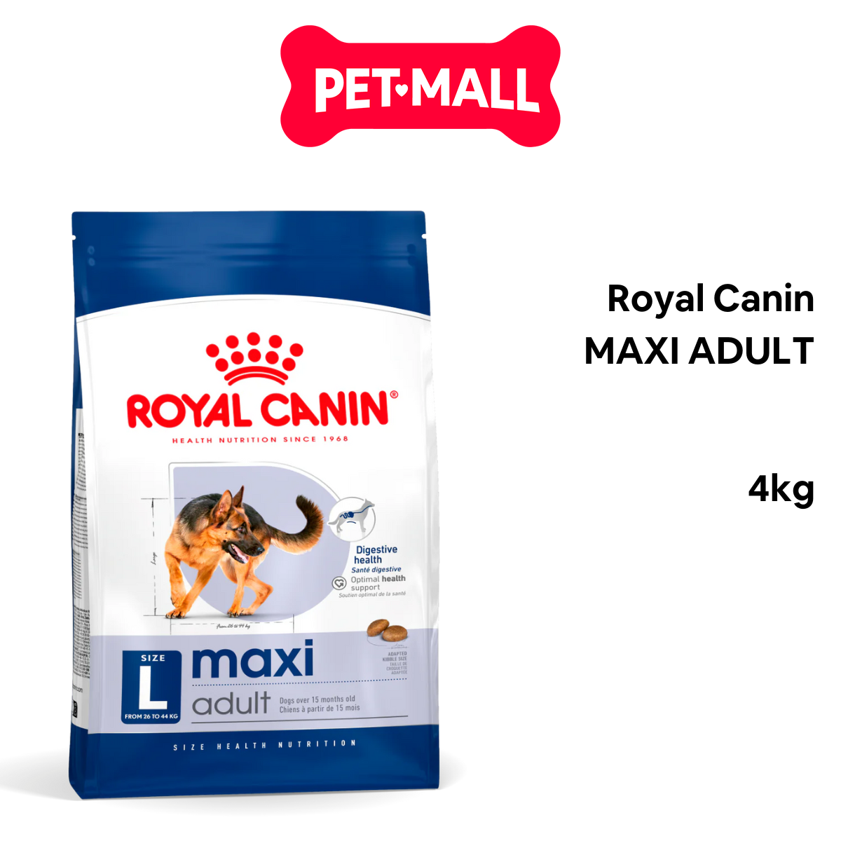 Thức ăn chó royal canin maxi adult 4kg petmall