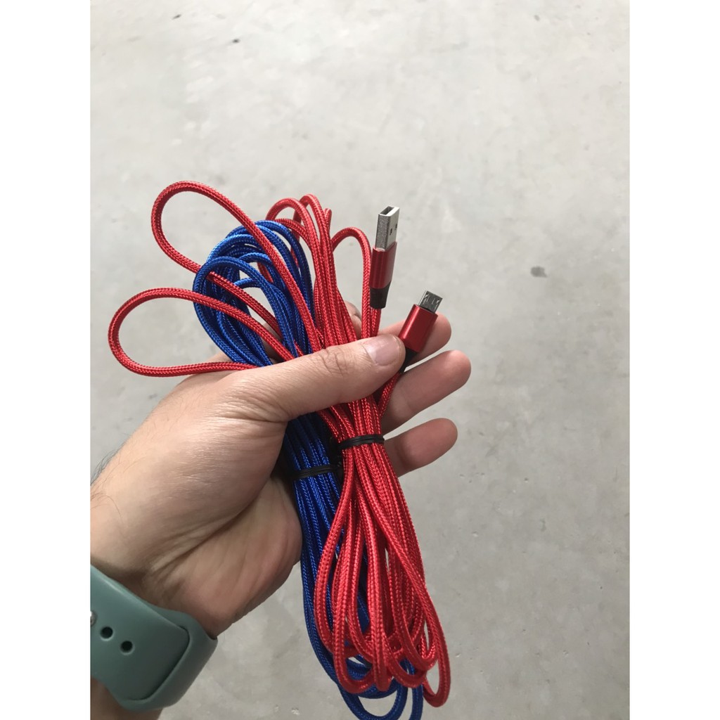 Dây sạc dài 3m dùng cho dòng điện thoại samsung, iphone