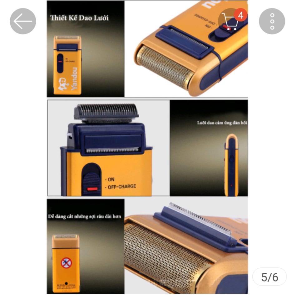 Máy cạo râu YANDOU W316U GOLD