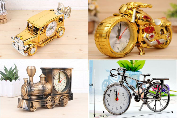 Đồng hồ để bàn hình xe, có báo thức.