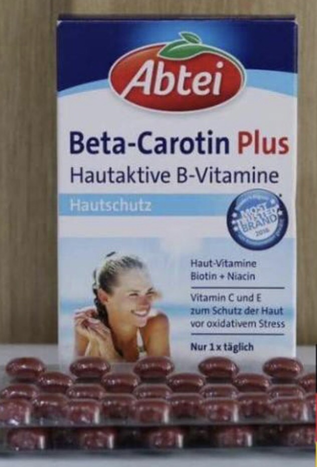 Abtei - Viên uống chống nắng Beta - Carotin Plus(Hàng nội địa Đức)