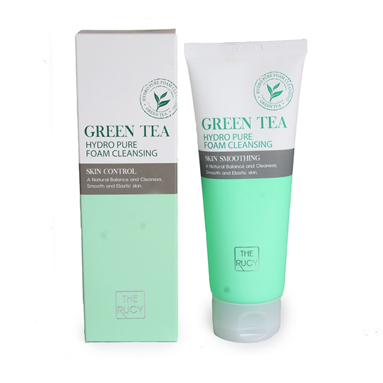 Bộ sản phẩm làm sạch và chống nắng cao cấp The Rucy (Sữa rửa mặt trà xanh Hydro Pure Foam Cleansing Green Tea 150ml Và Kem Chống Nắng Vật Lý The Rucy Super Uv Suncream SPF 50+/PA+++)