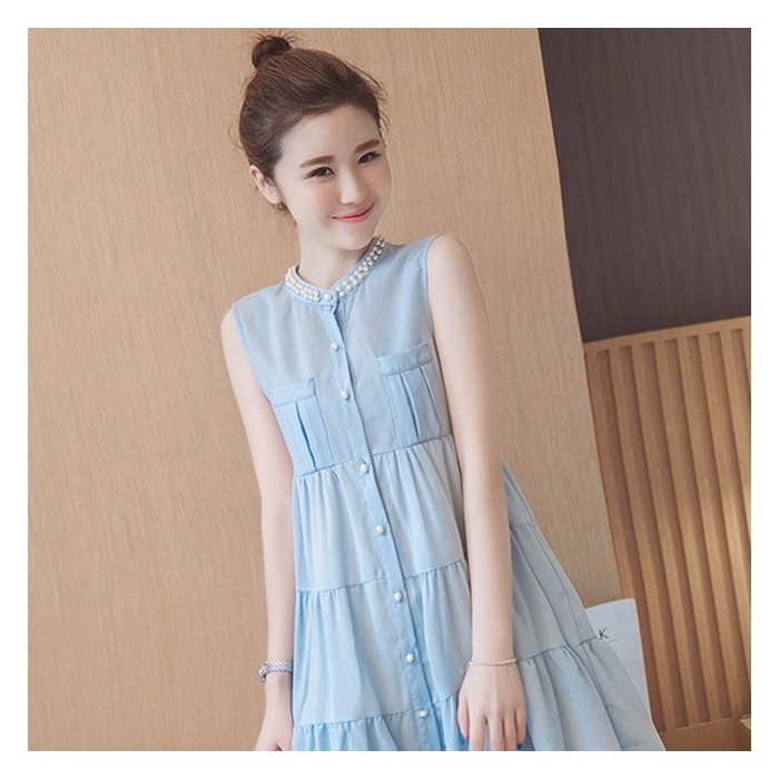 [HCM]Đầm xòe đính ngọc Phong Cách Hàn Quốc Cực Hot