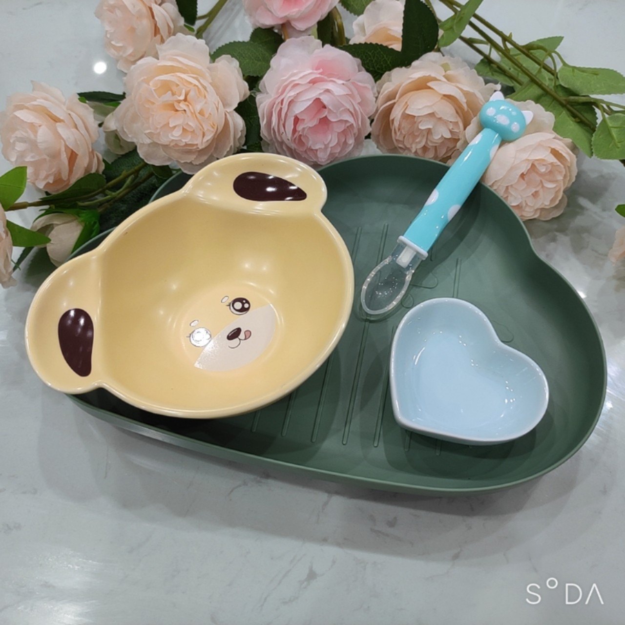 Set ăn dặm kiểu Nhật cho bé, dụng cụ ăn dặm xinh xắn