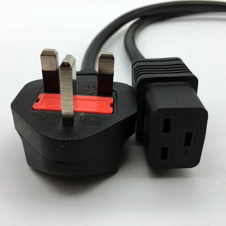 [HCM]Dây nguồn C19 - Phích cắm UK nối UPS dài 1.8M C19-UK