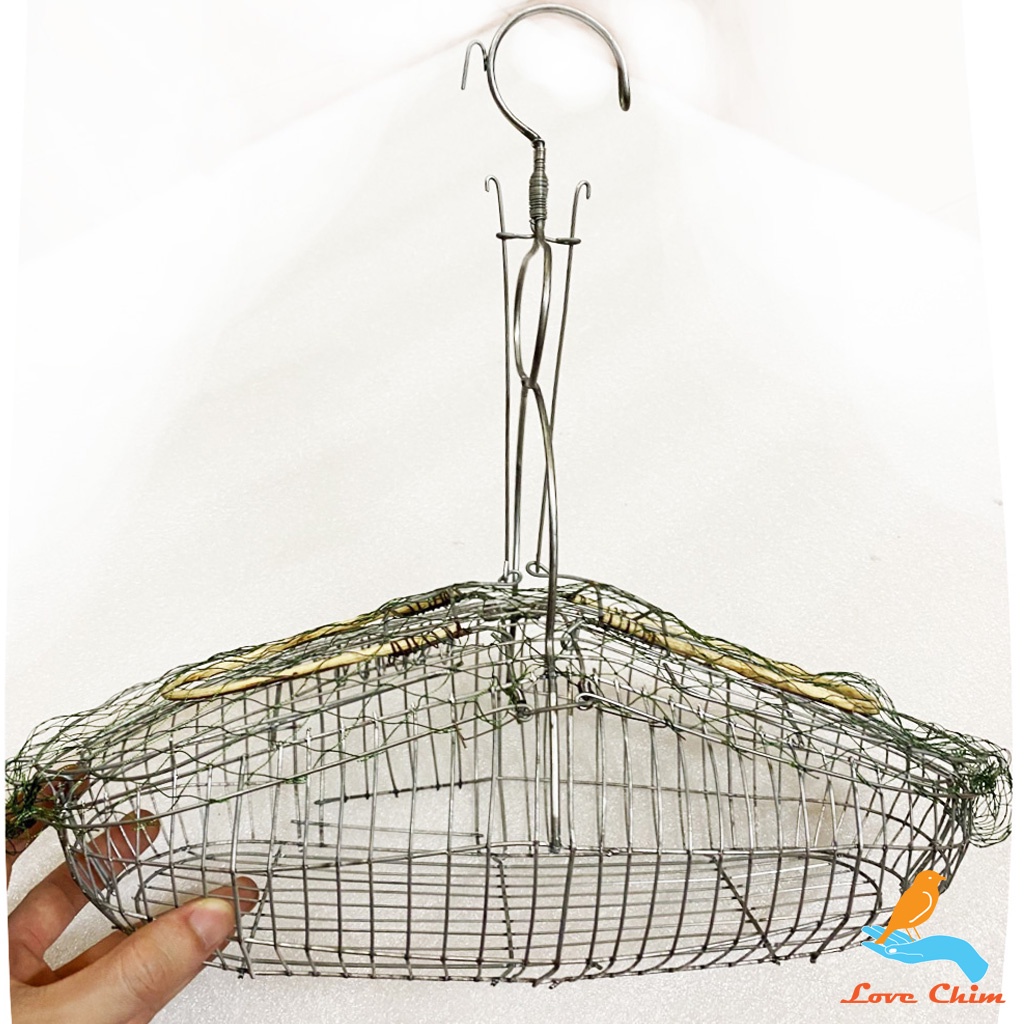 Lồng bẫy chim chào mào, chòe, mi, khướu và chim có kích thước tương đương. Chất liệu kẽm siêu bền, không gỉ. Cực nhạy