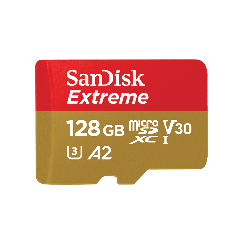 Thẻ nhớ microSDXC SanDisk Extreme 128GB UHS-I U3 4K UHD Video upto 160MB/s for Mobile Gaming (SDSQXA1-128G-GN6GN) (PT)