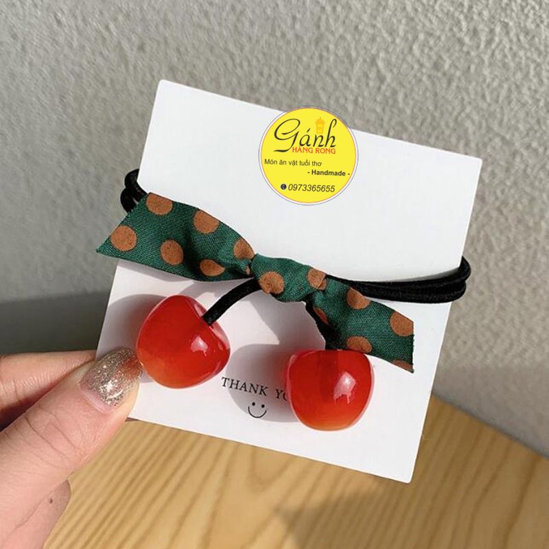 [HCM]Cột tóc quả cherry siêu CUTE