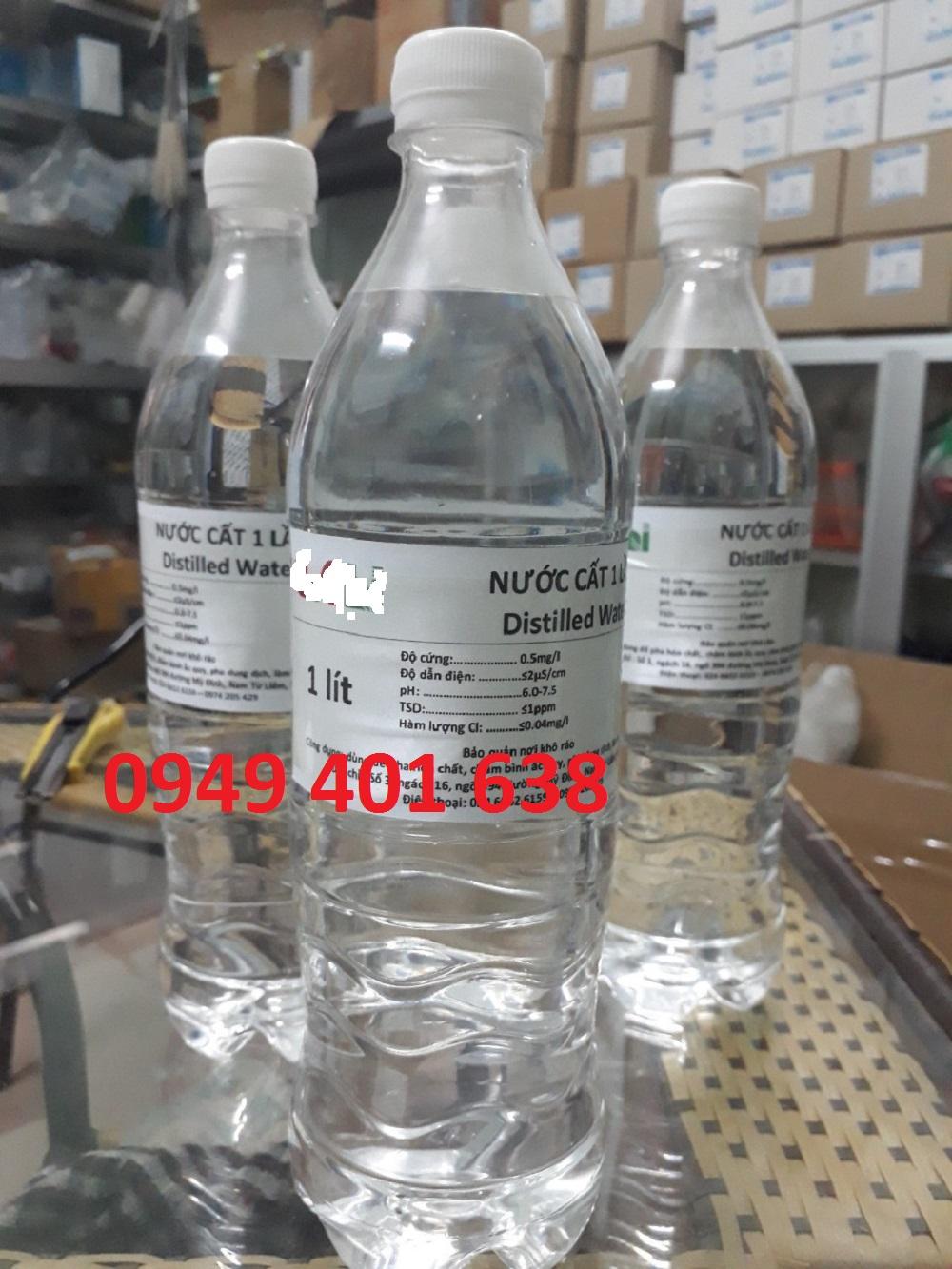 Nước cất 1 lần chai 1L