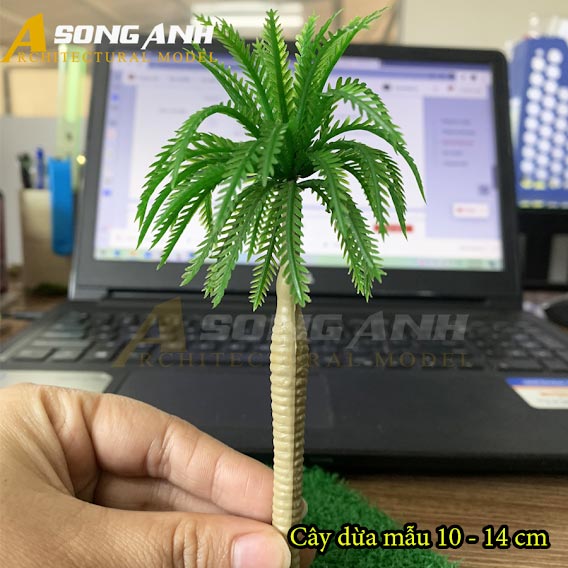 Cây dừa mô hình trang trí tiểu cảnh ( 1 bịch 3 cây )
