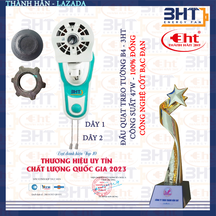 Đầu quạt treo tường - Động cơ đồng