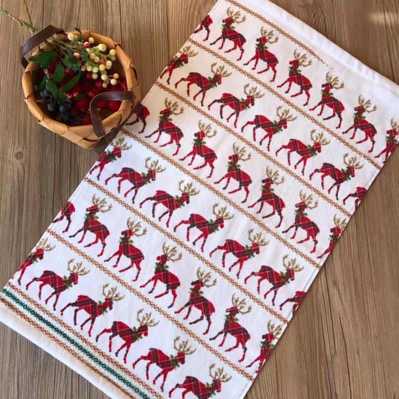 Sáng Tạo Khăn Mặt Lễ Phẩm Nhỏ 100% Cotton Cá Tính Noel Khăn Gối Nghề Thêu Rửa Đồ Gia Dụng Người Lớn Mềm Mại Hút Nước 40*70