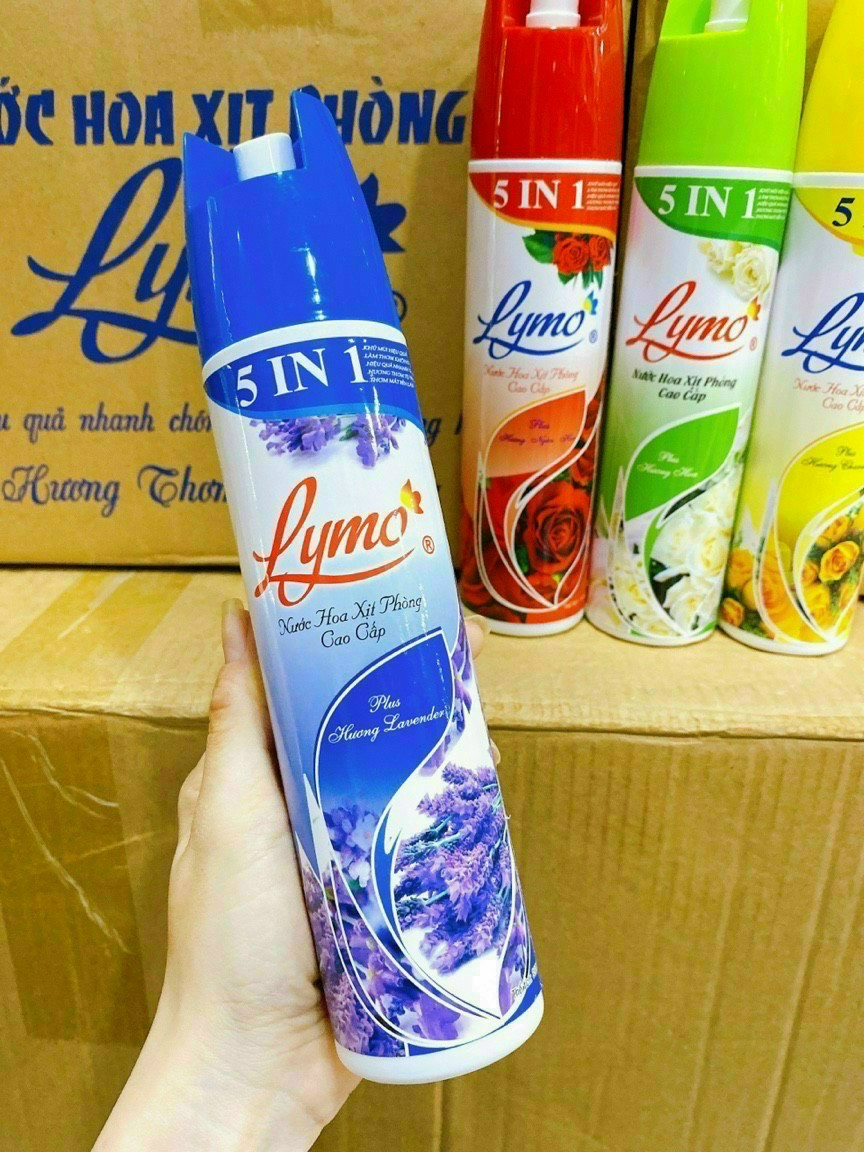 Nước hoa xịt phòng cao cấp LYMO 5 in 1