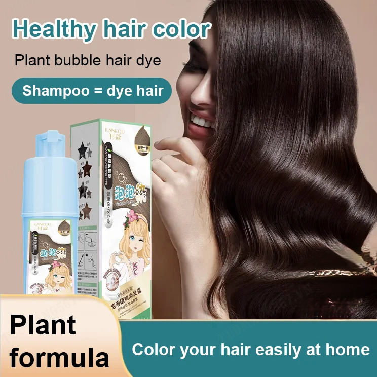 Long-lasting color Plant natural bubble hair dye