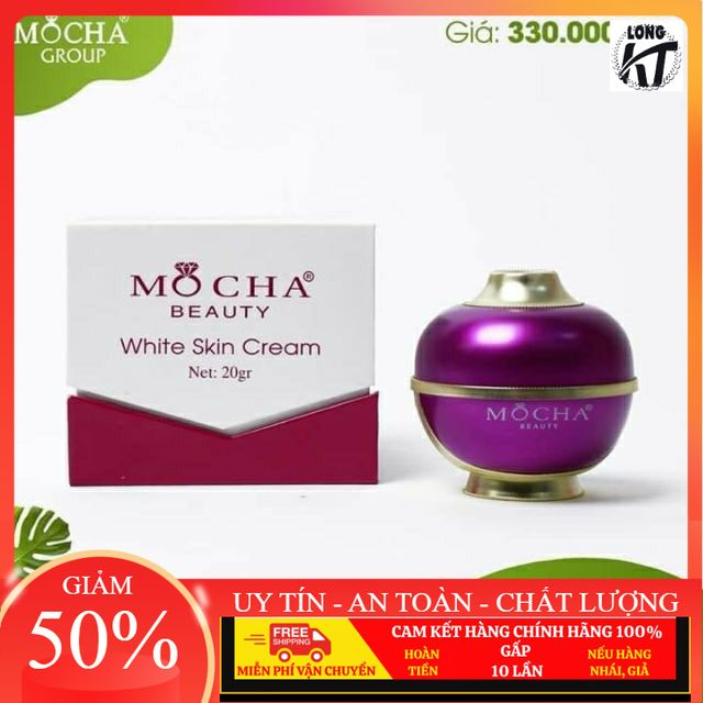 [Mocha Beauty - Cam kết chính hãng 100% ] Kem Face Vip Tuyết Sứ Mocha 20gr - giúp dưỡng da trắng hồng, mịn màng, cân bằng độ ẩm và đàn hồi cho da, giúp se khít lỗ chân lông, cho làn da khỏe khoắn rạng ngời mỗi ngày.