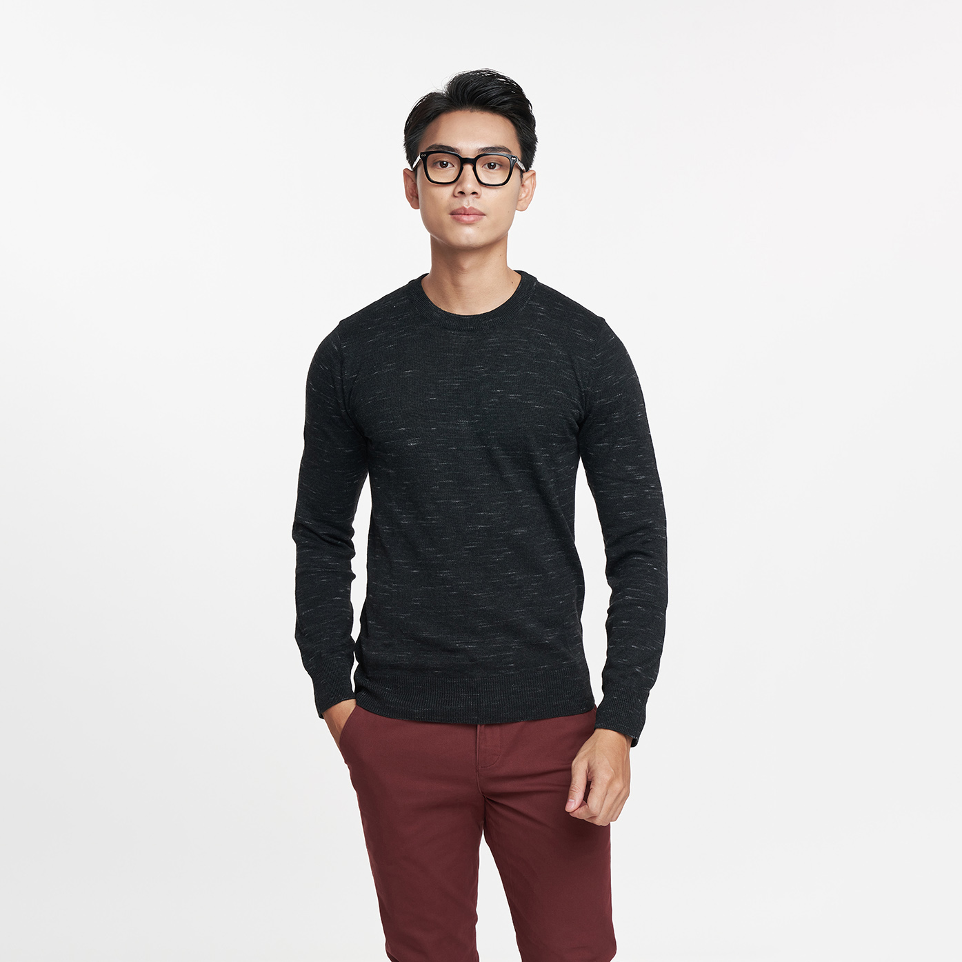 N&M Áo Sweater Nam basic tay dài cổ tròn 1905065