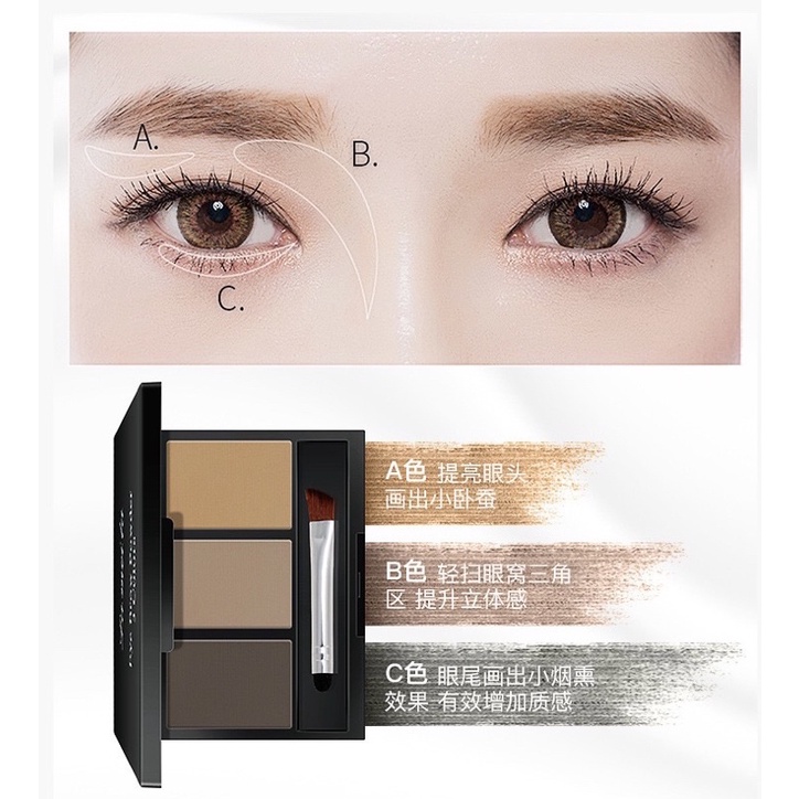 Bột tán chân mày lameila 3 màu tone cực đẹp