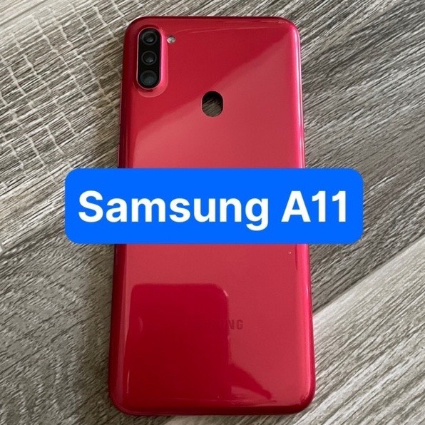 lưng vỏ zin samsung A11 ,kèm khay sim,kính camera,phím