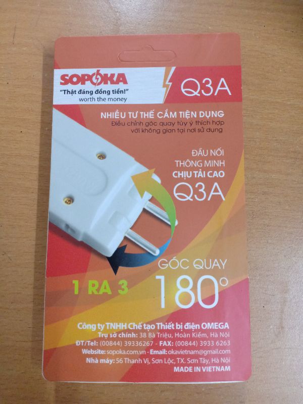 Combo 2 Phích cắm điện thông minh 1 ra 3 Ominsu