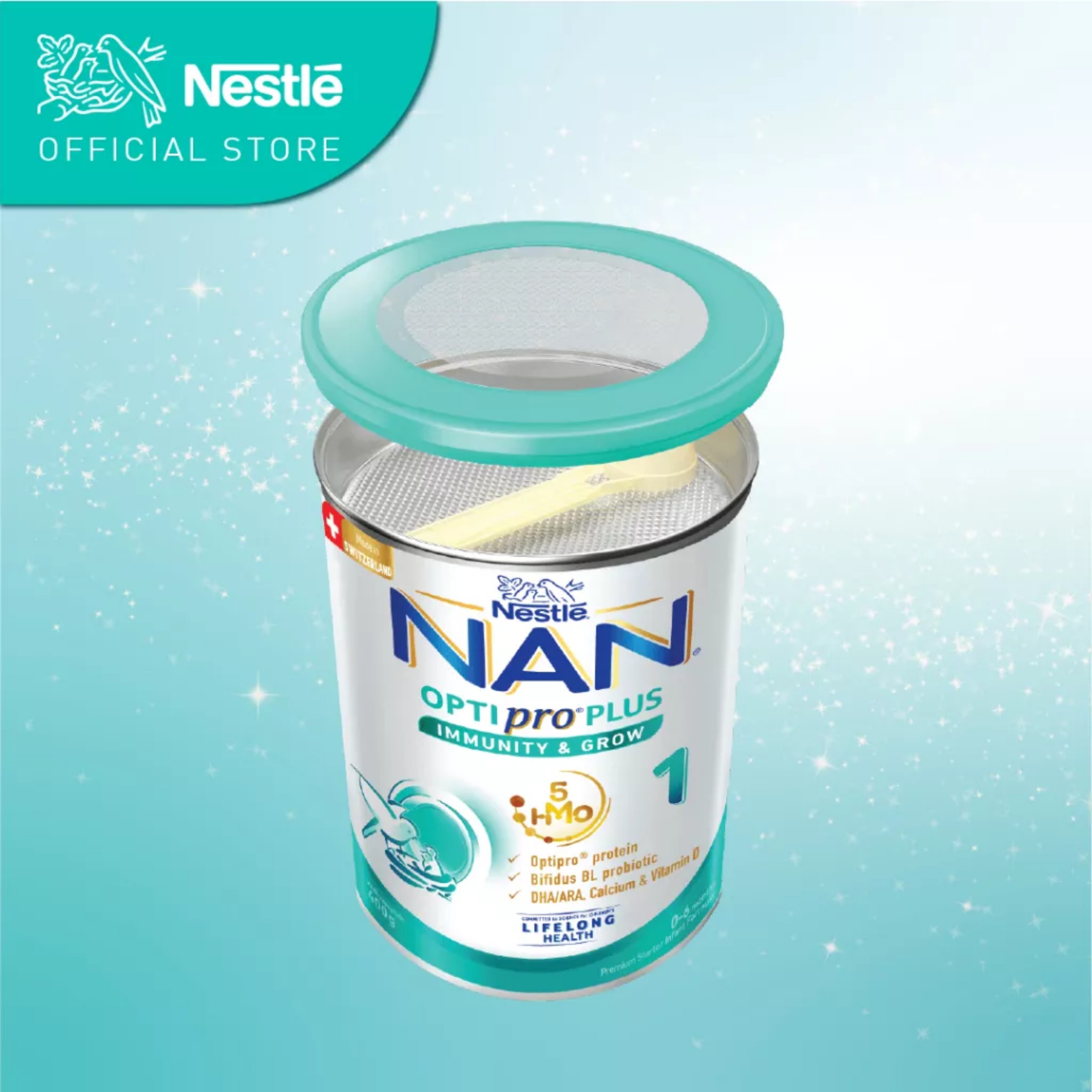 (Mẫu Mới) Sữa Bột Nestle NAN OPTIPRO PLUS 1 5HMO – Hộp 800g.