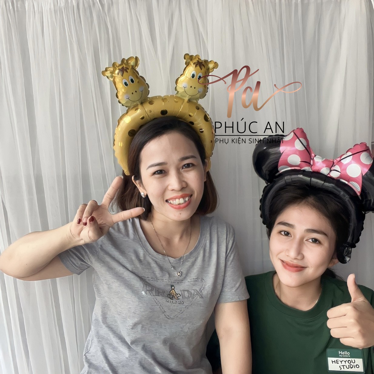 Bóng phao cài tóc dễ thương 29cm mừng sinh nhật hpbd