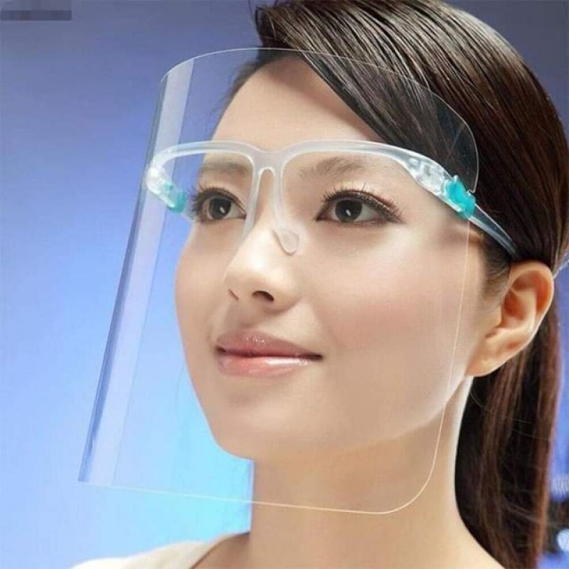 Giá bán combo 5 Tấm kính che mặt bảo vệ chống bắn nước bọt chống dịch chống bụi chống nắng có thể dùng đi xe máy
