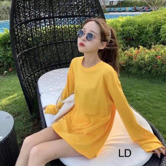 [HCM]Áo Kiểu Nữ Thụng Trơn Tay Dài Cá Tính (Nhiều Màu)