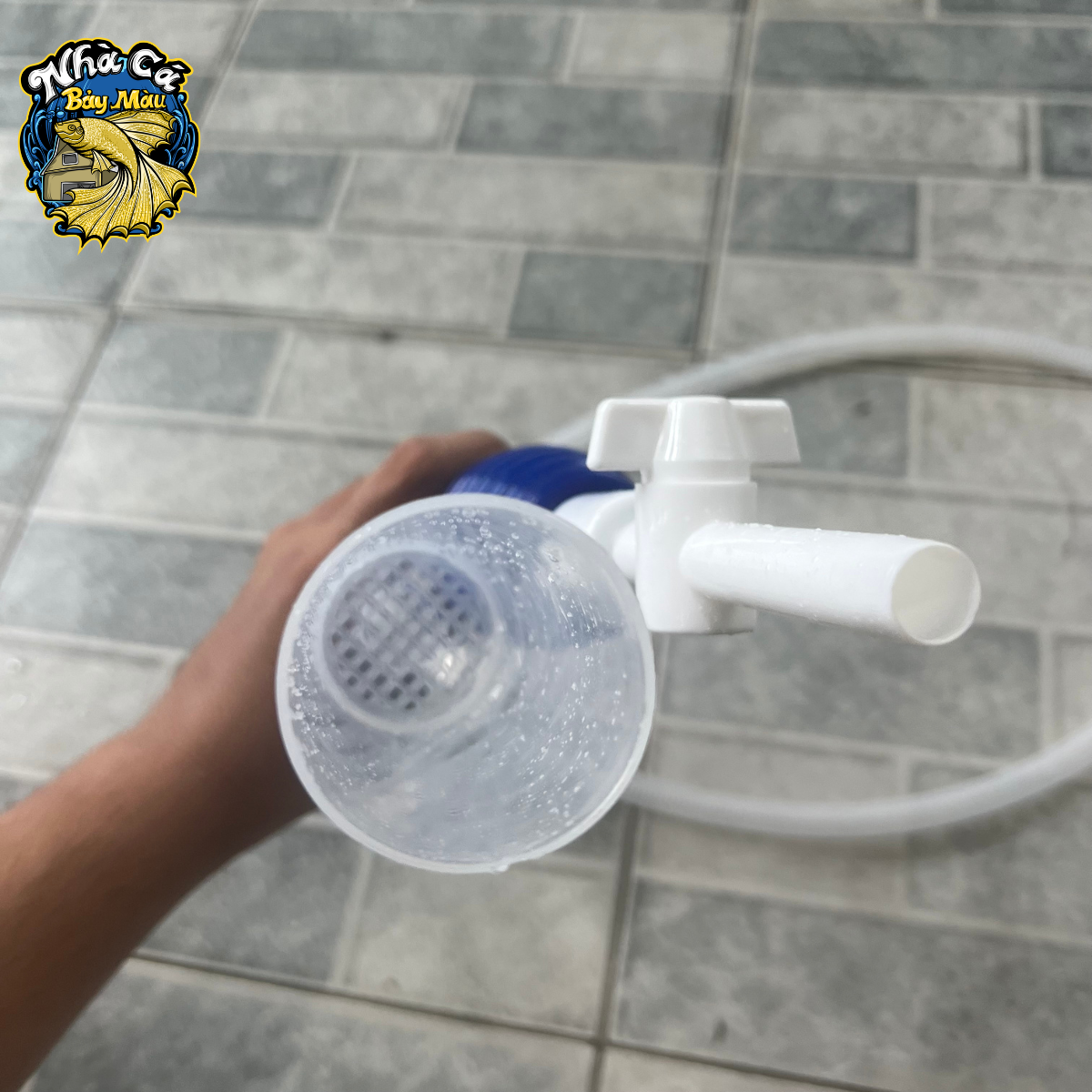 Bơm tay thay nước bể cá dài 1m4, 1m6