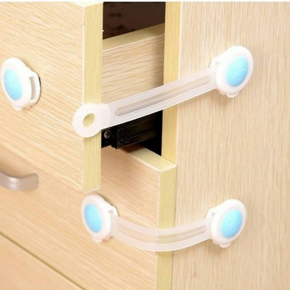 Dây Khóa Gài Tủ Lạnh, Khóa Ngăn Kéo, Khóa Tủ Đồ (Loại Dẻo)