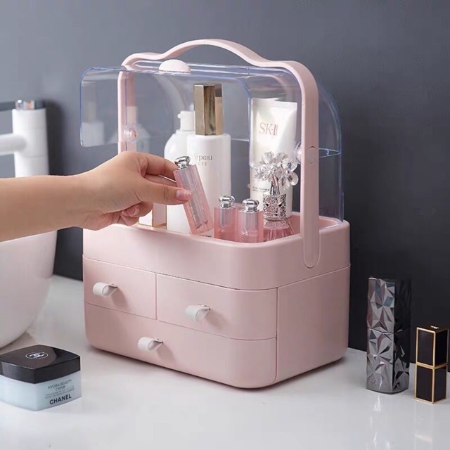 Hộp Đựng Mỹ Phẩm Có Quai Xách Chống Bụi ..