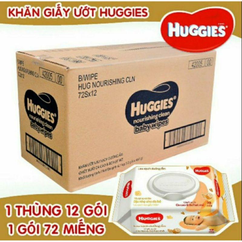 Khăn Ướt Sơ Sinh Huggies 80 miếng và 72 miếng