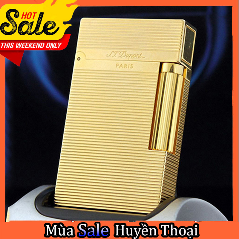 Hộp Quẹt , Bật Lửa Dupont Hong Kong Kẻ Ngang D70 Dùng Gas Đá Cao Cấp , Thiết Kế Độc Đáo Tinh Tế Chất Lượng (KHÔNG CHỨA XĂNG GAS)