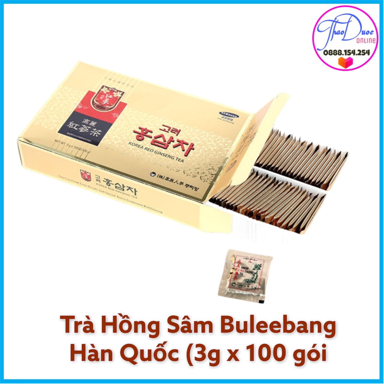Trà Hồng Sâm Buleebang (3g x 100 gói)