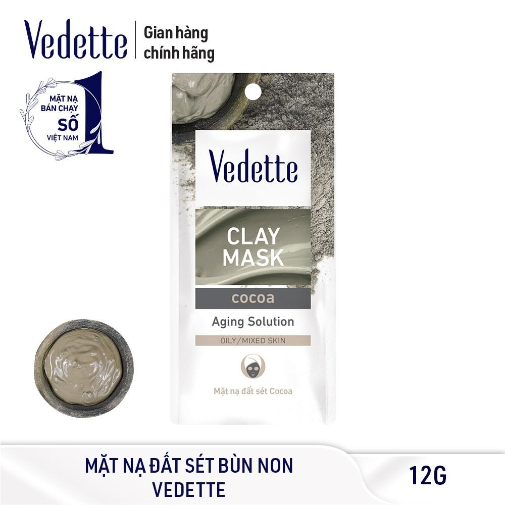 Mặt nạ đất sét Vedette Bùn Non (Cocoa) 12g (TPM051)