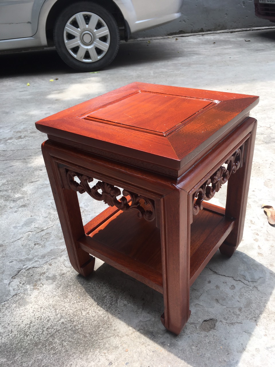 Đôn kệ tượng để đồ gỗ hương cao cấp