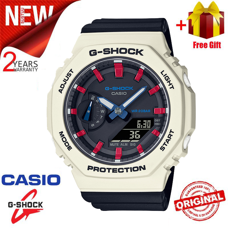 Đồng Hồ Thể Thao Nữ G SHOCK GMA S2100 Chính Hãng Hiển Thị Thời Gian Kép Đèn LED World Time Chống Nước Và Chống Nước Chống Sốc   Đồng Hồ Đeo Tay Thể Thao NữVới GMA-S2100WT-7A2 Bảo Hành 2 Năm - Pin trọn đời