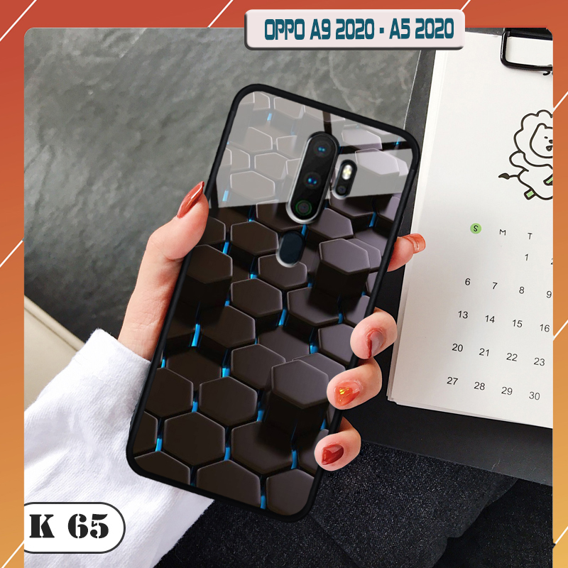 Ốp lưng kính 3D điện thoại OPPO A9 2020