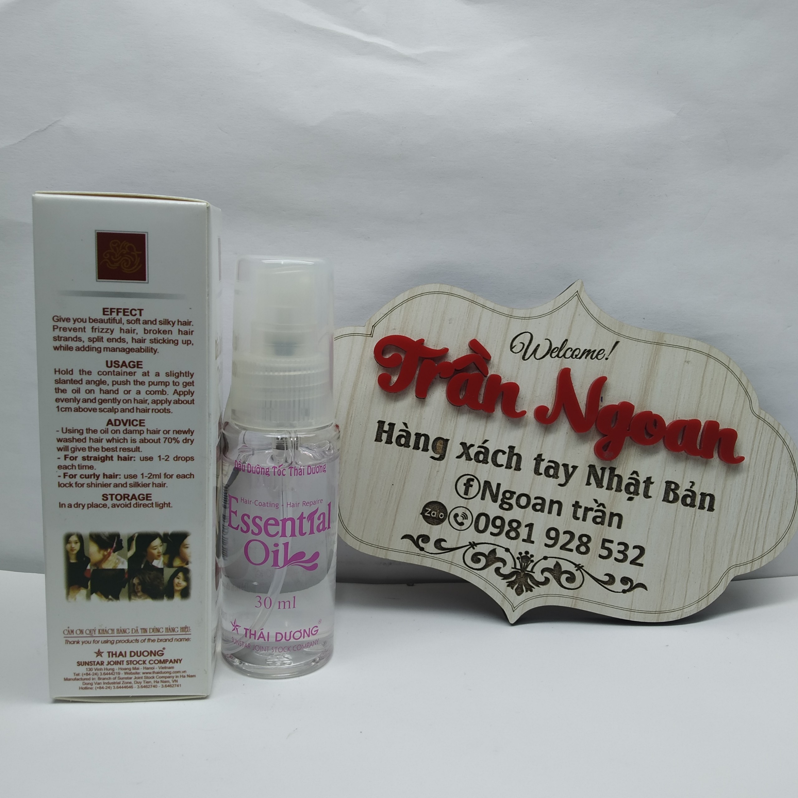 Dầu Dưỡng Tóc Thái Dương Essential Oil - Lọ 30ml