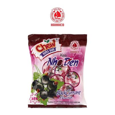 Kẹo Mềm Chew Hải Hà Vị Nho Đen 105G