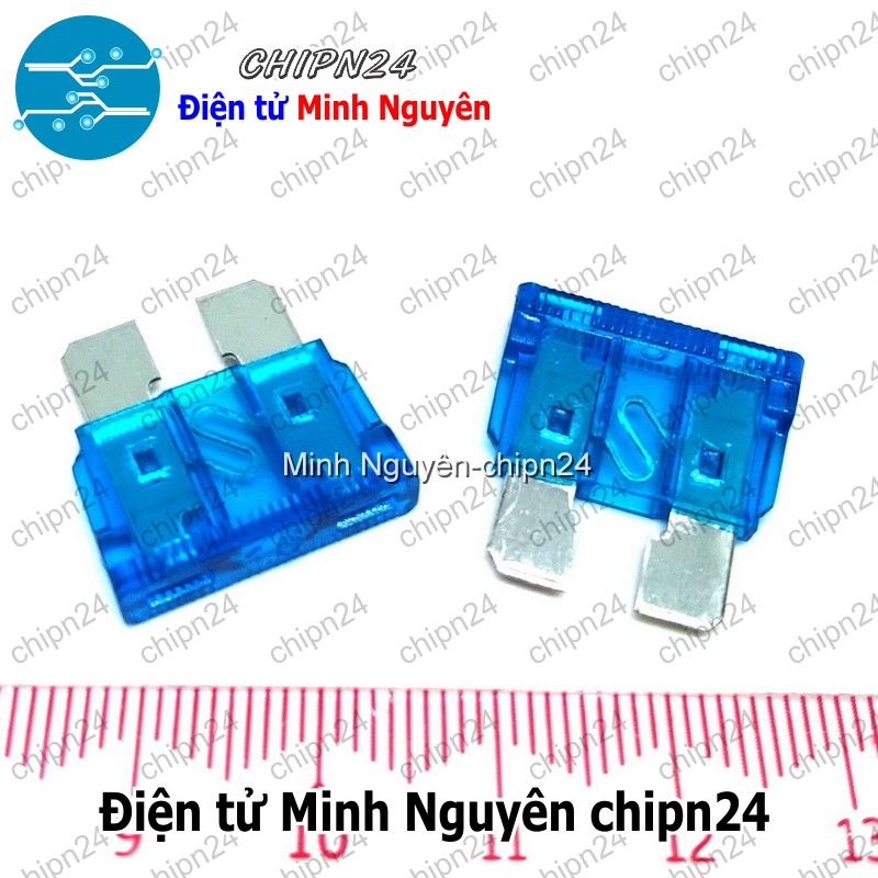 [10 cái] (K441) Cầu chì ô tô 4S 15A Lớn - HH005367