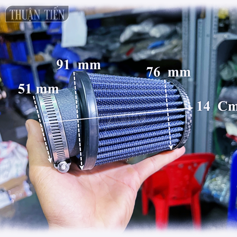PÔ E TĂNG TỐC BÔNG MAI LƯỚI TRỤ LỚN NẮP SƠN CACBON, CO 51MM, CỔ DÊ INOX 504, NẮP SON CACBON CAO CẤP