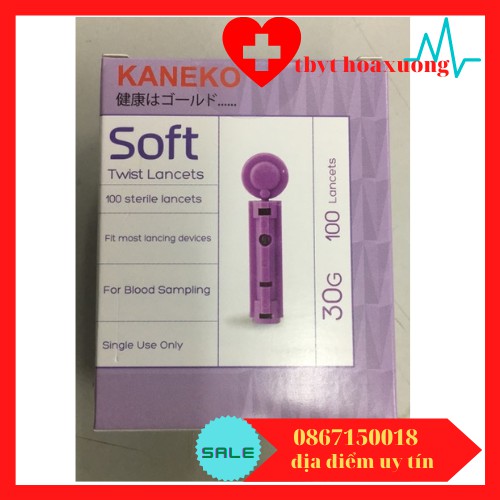 Kim chích máu thử đường huyết kaneko soft 100kim