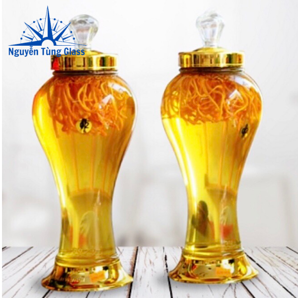BÌNH NGÂM SÂM THỦY TINH 2 LÍT ( SÂM PHÚ HÒA )