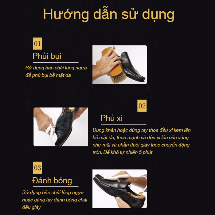 Xi đánh bóng đồ da giày da Saphir Pate De Luxe BDC Pháp 50ml (XDG04)